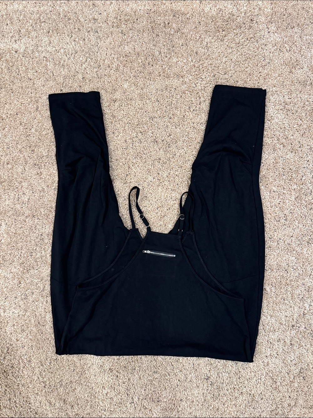Women’s Black Relaxed Strap Jumpsuit - Picture 2 of 2